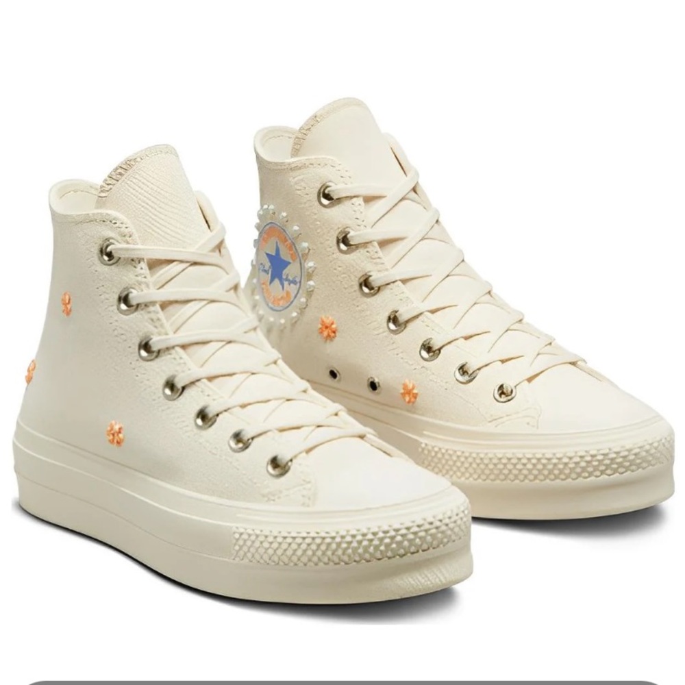 Converse Chuck Taylor All Star Lift Cream High-Top Sneakers